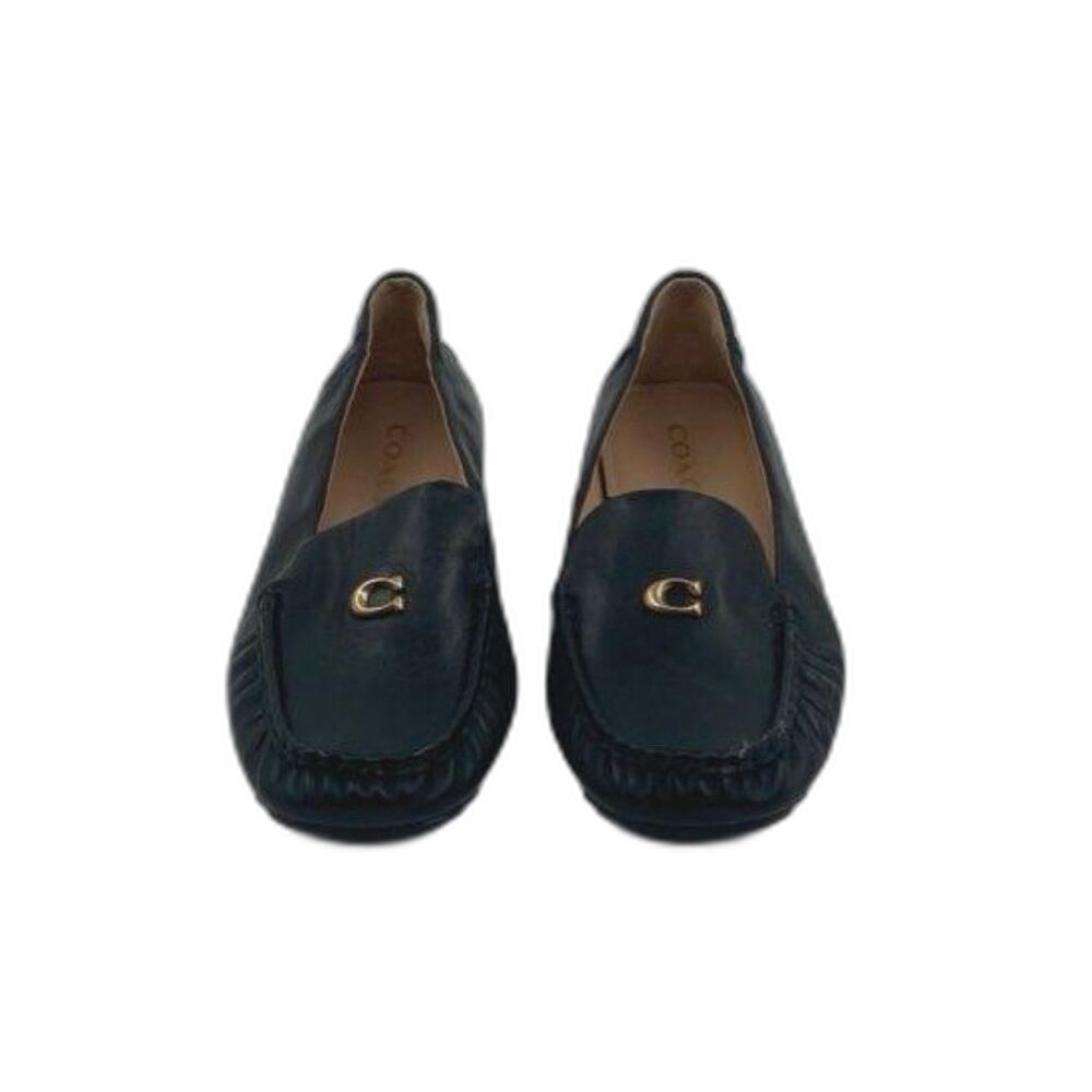 Coach Ronnie Black Leather Driver Loafers Women's Size 6B
